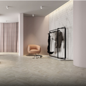 Saloni Rafter Chevron Beige