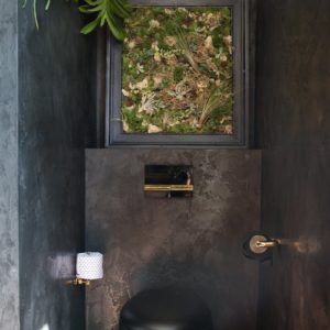 Vitra black wall WC with Seat Cover in Qatar