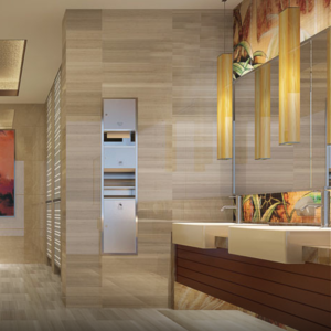 High Speed Hand Dryer with Paper Dispenser and Waste Bin