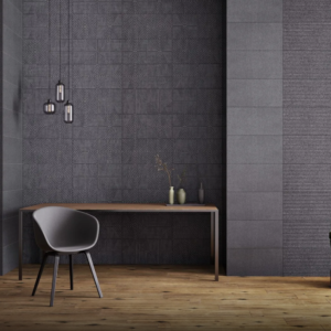 Stix Black Decor Matt Tile