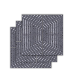 Stix Black Decor Matt Tile