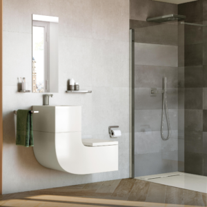 W+W Wall Hung Vitreous China WC & Basin